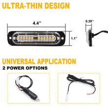 Load image into Gallery viewer, Grille & Surface Mount Strobe Light Ultra Slim - Set of 2