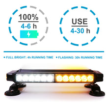 Load image into Gallery viewer, Wireless Rechargeable Battery 26" LED Rooftop Double Side Strobe Light Bar