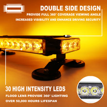 Load image into Gallery viewer, Wireless Rechargeable Battery 26" LED Rooftop Double Side Strobe Light Bar
