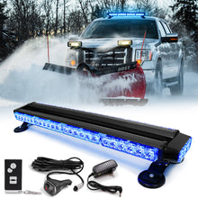 Load image into Gallery viewer, Wireless Rechargeable Battery 26" LED Rooftop Double Side Strobe Light Bar