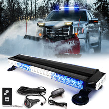 Load image into Gallery viewer, Wireless Rechargeable Battery 26" LED Rooftop Double Side Strobe Light Bar