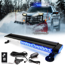 Load image into Gallery viewer, Wireless Rechargeable Battery 26" LED Rooftop Double Side Strobe Light Bar