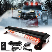Load image into Gallery viewer, Wireless Rechargeable Battery 26" LED Rooftop Double Side Strobe Light Bar