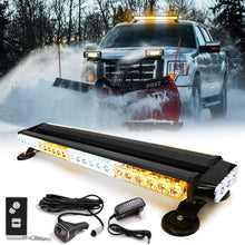 Load image into Gallery viewer, Wireless Rechargeable Battery 26" LED Rooftop Double Side Strobe Light Bar
