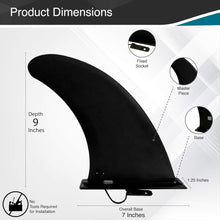Load image into Gallery viewer, 9" Sup Fin Replacement for Inflatable Paddle Board