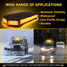 Load image into Gallery viewer, 56 LED Rooftop Strobe Light Bar with Controller Magnetic Base