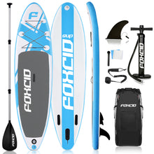Load image into Gallery viewer, Speed Blue 9'6 Inflatable Paddle Board By FOXCID 2022