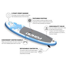 Load image into Gallery viewer, Speed Blue 9'6 Inflatable Paddle Board By FOXCID 2022