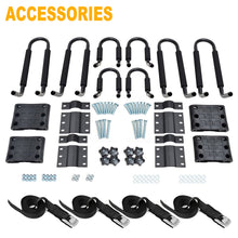 Load image into Gallery viewer, 2 Pair Steel Kayak Carrier J Shape Roof Rack Top Mounting Set