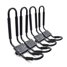 Load image into Gallery viewer, 2 Pair Steel Kayak Carrier J Shape Roof Rack Top Mounting Set