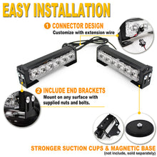 Load image into Gallery viewer, 2 X 6 LED Traffic Advisor Rooftop Light Bars