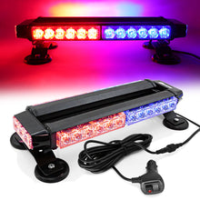 Load image into Gallery viewer, 30 LED 14.5&quot; Double Side Roof Top Strobe Light Bar with Magnetic Base
