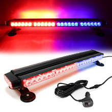 Load image into Gallery viewer, 54 LED 26" Double Side Roof Top Strobe Light Bar with Magnetic Base