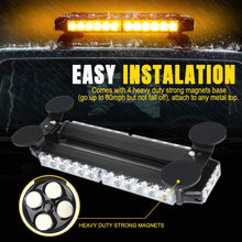 Load image into Gallery viewer, 30 LED 14.5" Double Side Roof Top Strobe Light Bar with Magnetic Base