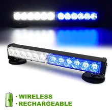 Load image into Gallery viewer, Wireless Battery 12 LED Traffic Advisor Strobe Light Bar