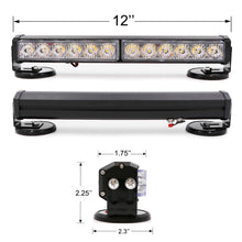 Load image into Gallery viewer, Wireless Battery 12 LED Traffic Advisor Strobe Light Bar