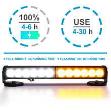Load image into Gallery viewer, Wireless Battery 12 LED Traffic Advisor Strobe Light Bar