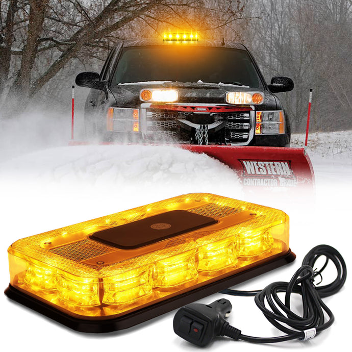 72 Mini LED Rooftop Strobe Light Bar with Magnetic Base