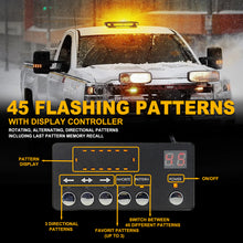 Load image into Gallery viewer, 56 LED Rooftop Strobe Light Bar with Controller Magnetic Base
