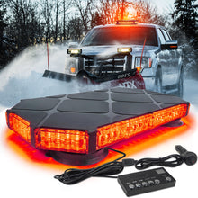 Load image into Gallery viewer, 56 LED Rooftop Strobe Light Bar with Controller Magnetic Base
