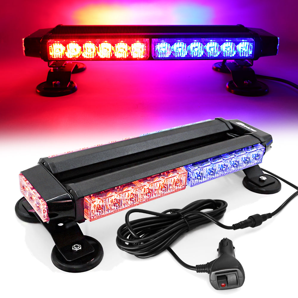 Blue LED Warning Bar Light Bar Bar Roof Bar 1172 mm : :  Automotive