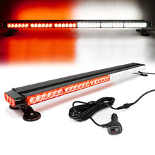 Load image into Gallery viewer, 78 LED 38&quot; Double Side Roof Top Strobe Light Bar with Magnetic Base
