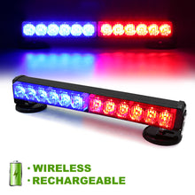 Load image into Gallery viewer, Wireless Battery 12 LED Traffic Advisor Strobe Light Bar

