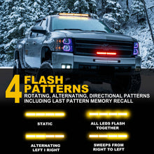 Load image into Gallery viewer, Wireless Battery 24 LED Traffic Advisor Strobe Light Bar
